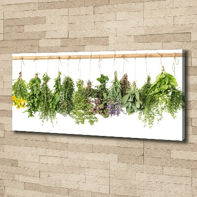 Canvas wall art Herbs on a string