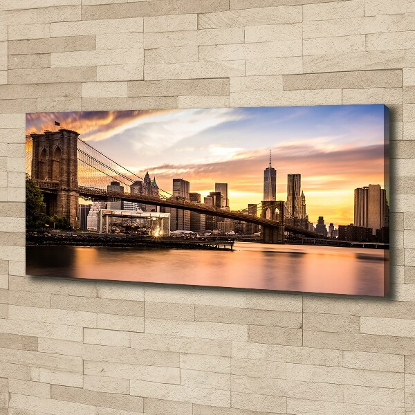 Canvas wall art Brooklyni bridge