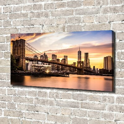 Canvas wall art Brooklyni bridge