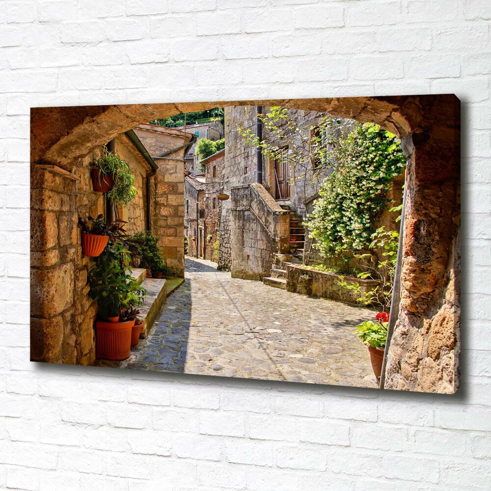 Canvas wall art Charming street