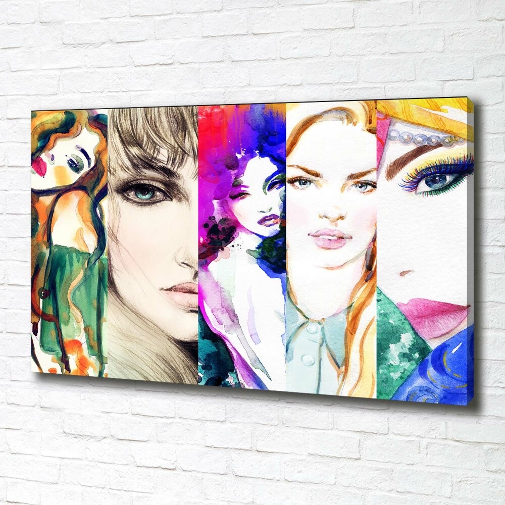 Canvas wall art Female portraits