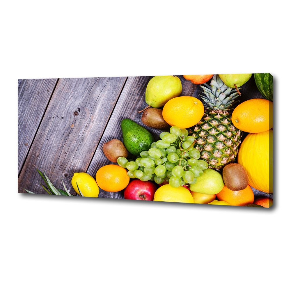 Canvas wall art Fruit on wood