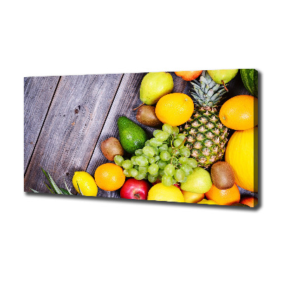 Canvas wall art Fruit on wood