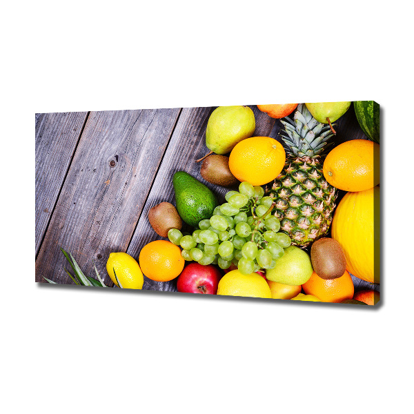 Canvas wall art Fruit on wood