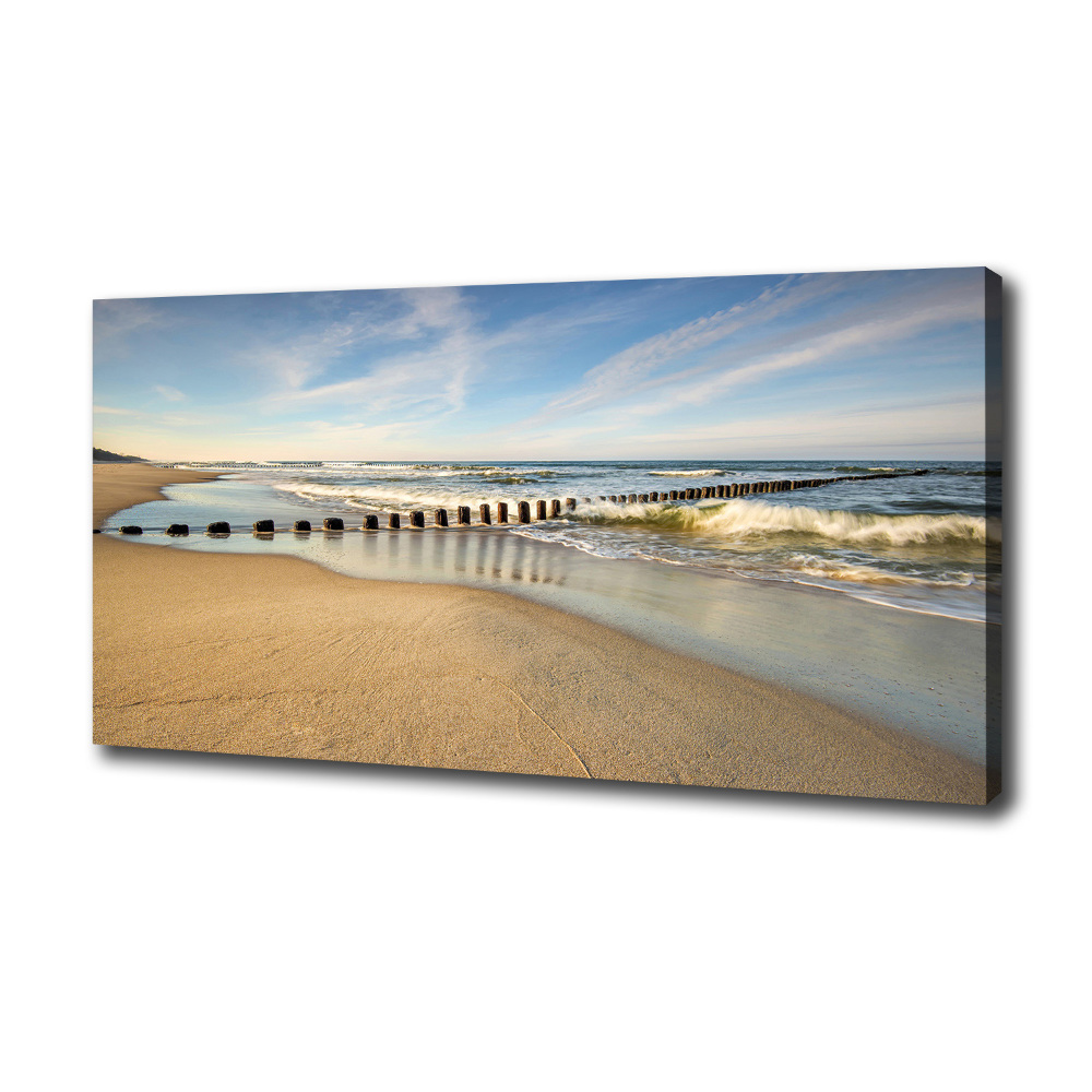 Canvas wall art Beach on the Baltic Sea