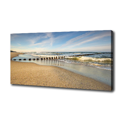 Canvas wall art Beach on the Baltic Sea