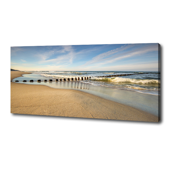 Canvas wall art Beach on the Baltic Sea