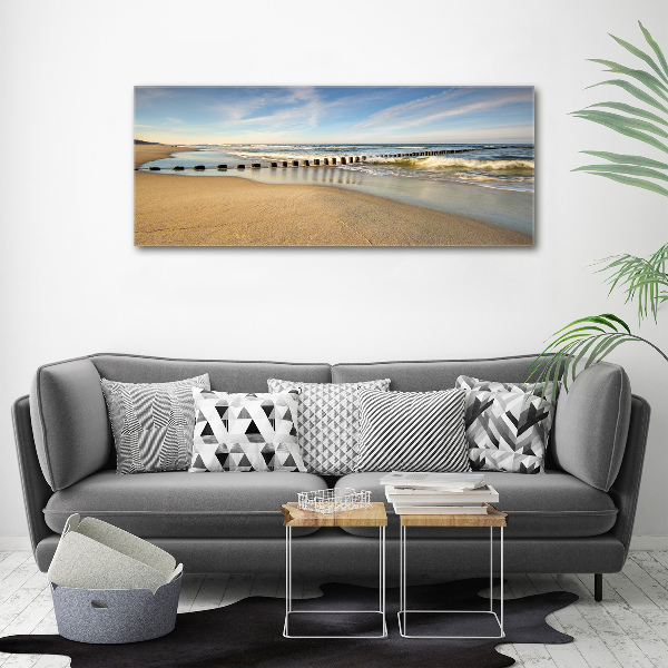 Canvas wall art Beach on the Baltic Sea