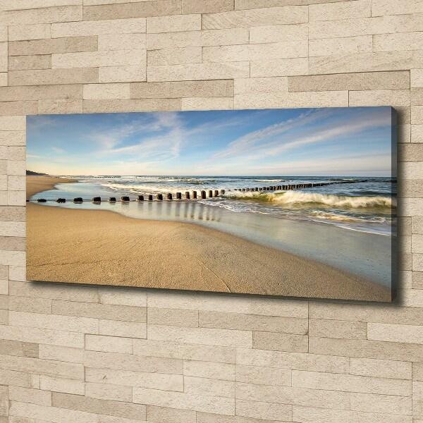 Canvas wall art Beach on the Baltic Sea