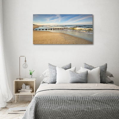 Canvas wall art Beach on the Baltic Sea