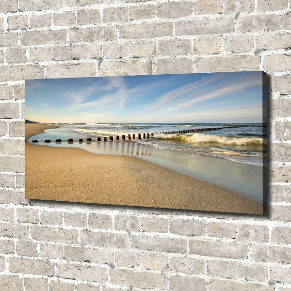 Canvas wall art Beach on the Baltic Sea