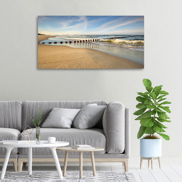 Canvas wall art Beach on the Baltic Sea