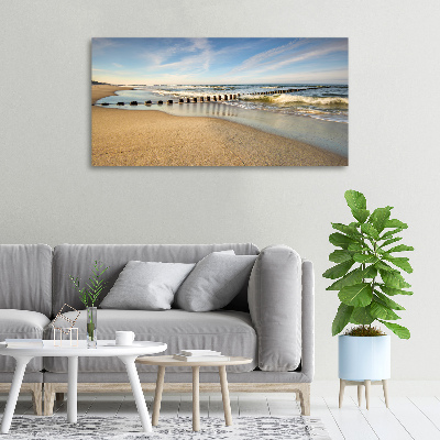 Canvas wall art Beach on the Baltic Sea