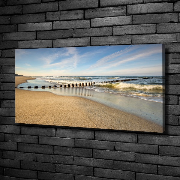 Canvas wall art Beach on the Baltic Sea