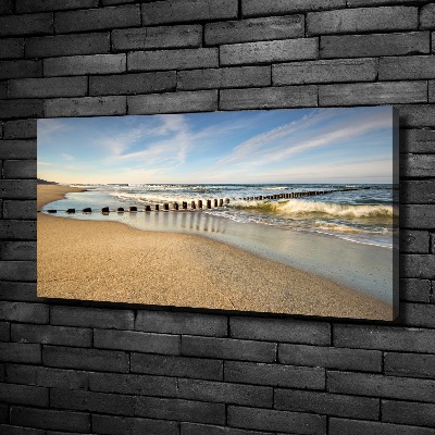 Canvas wall art Beach on the Baltic Sea