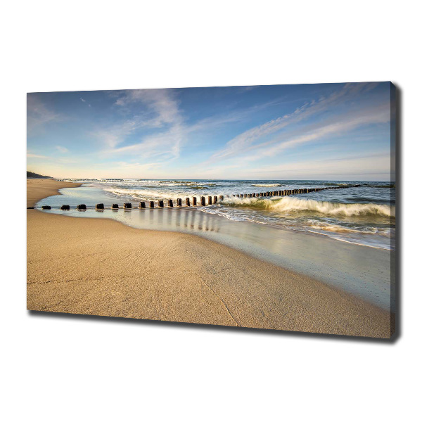 Canvas wall art Beach on the Baltic Sea