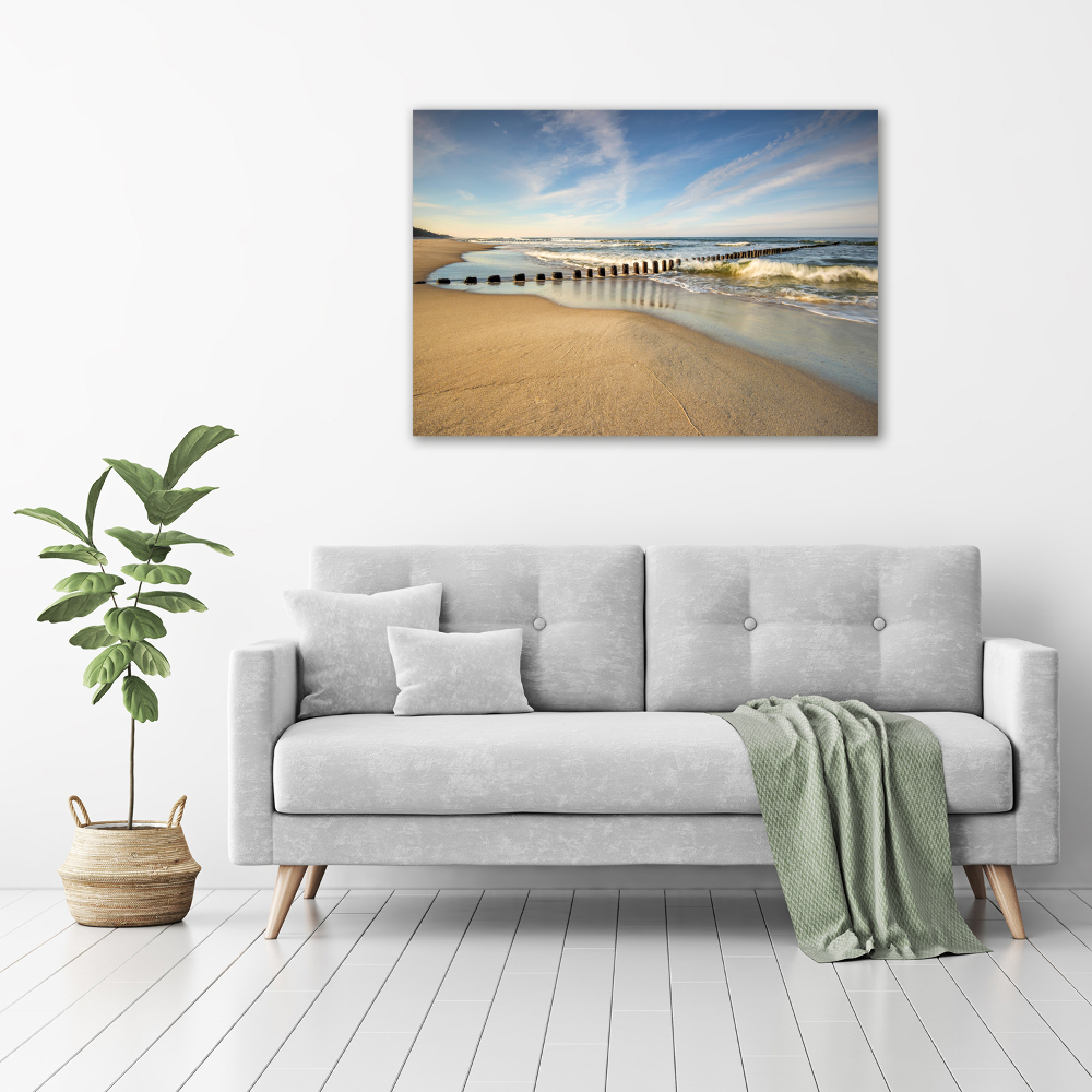 Canvas wall art Beach on the Baltic Sea