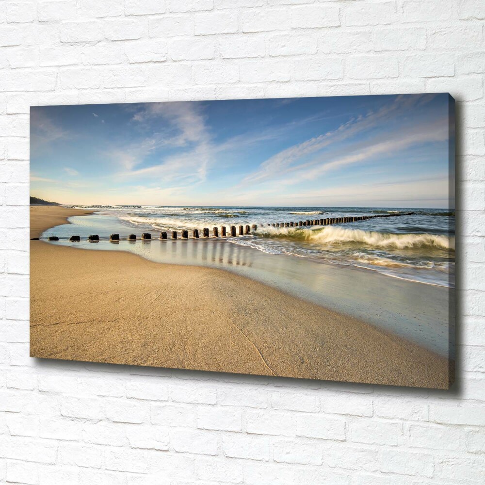 Canvas wall art Beach on the Baltic Sea