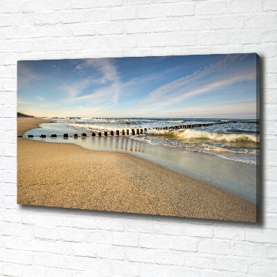 Canvas wall art Beach on the Baltic Sea