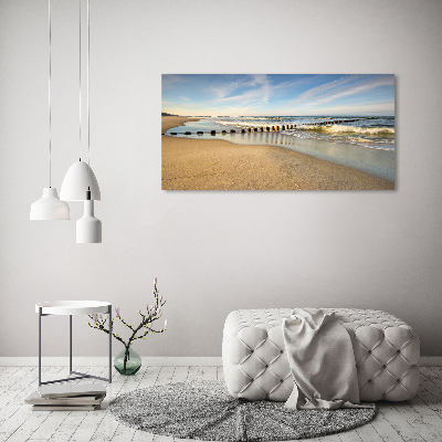 Canvas wall art Beach on the Baltic Sea