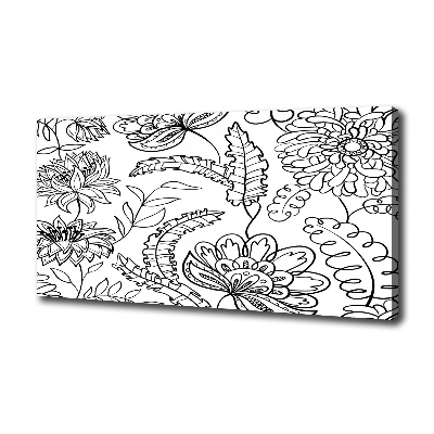 Canvas wall art Floral pattern