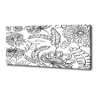 Canvas wall art Floral pattern