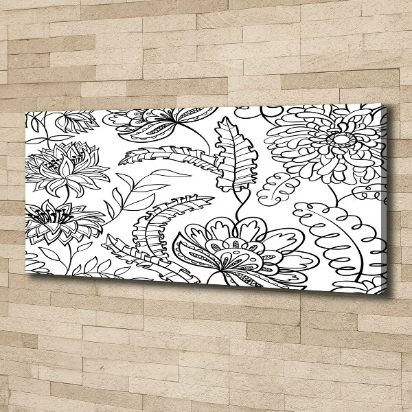 Canvas wall art Floral pattern