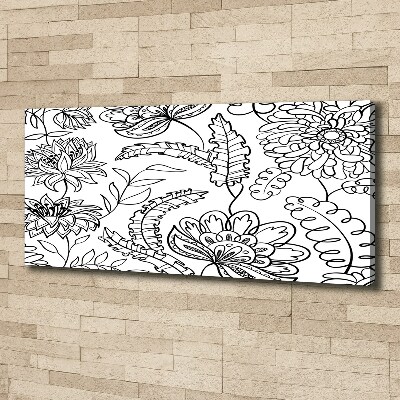 Canvas wall art Floral pattern