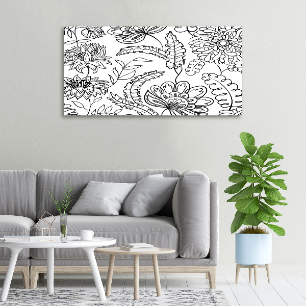 Canvas wall art Floral pattern