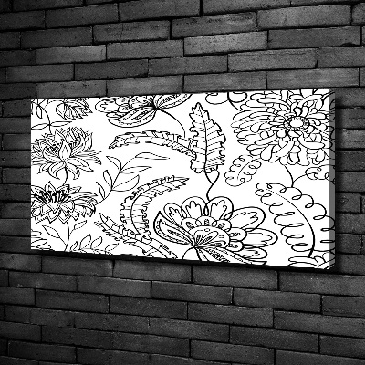 Canvas wall art Floral pattern