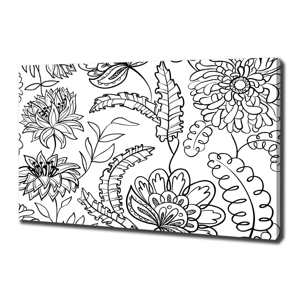 Canvas wall art Floral pattern