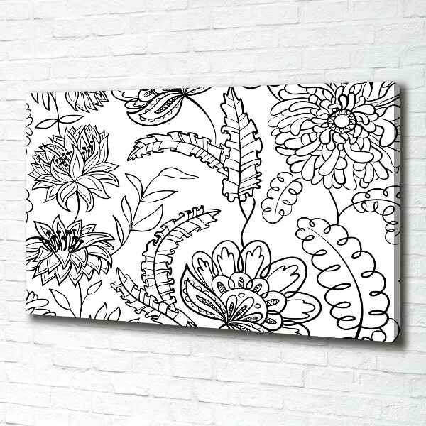 Canvas wall art Floral pattern