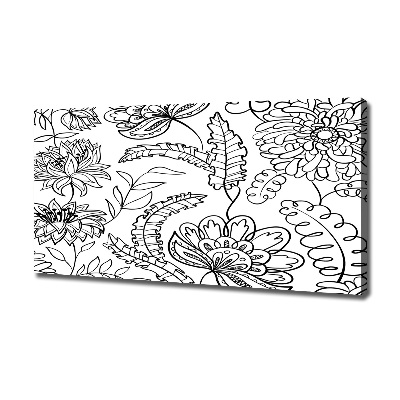 Canvas wall art Floral pattern