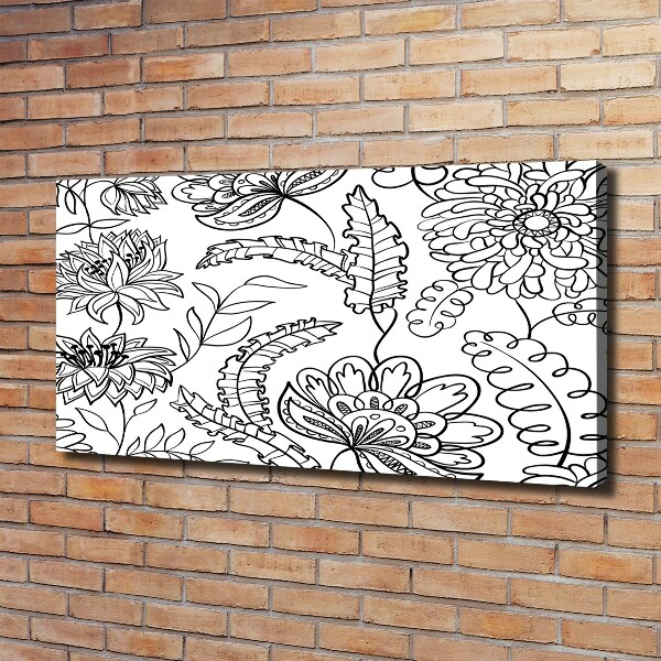 Canvas wall art Floral pattern