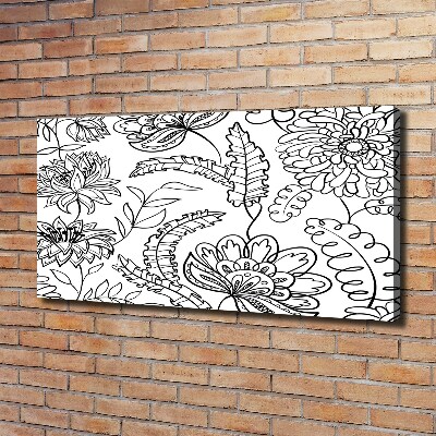 Canvas wall art Floral pattern