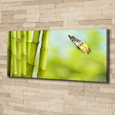 Canvas wall art Bamboo and butterfly