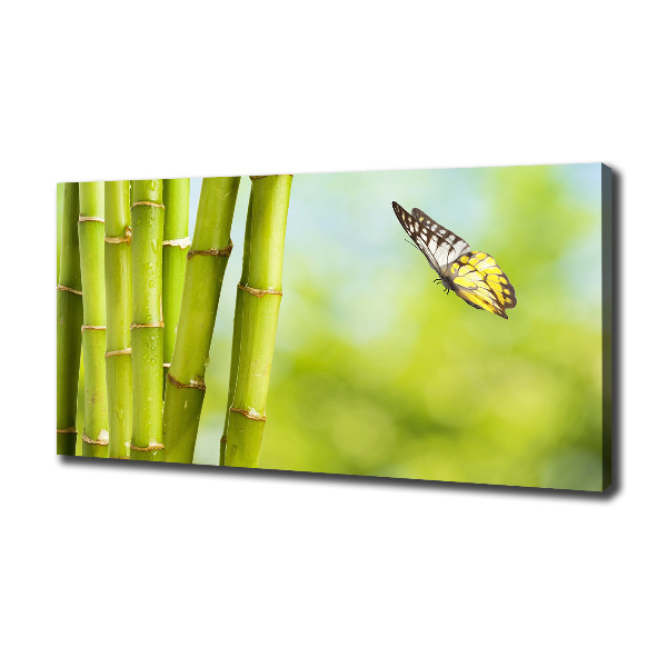 Canvas wall art Bamboo and butterfly