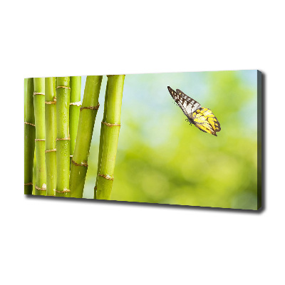 Canvas wall art Bamboo and butterfly