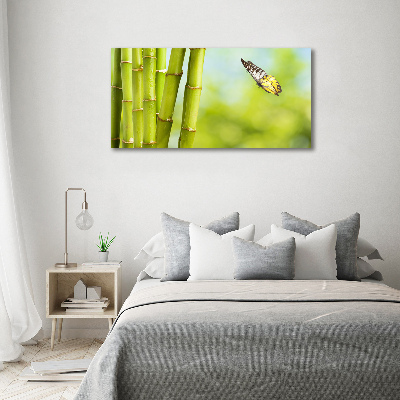 Canvas wall art Bamboo and butterfly