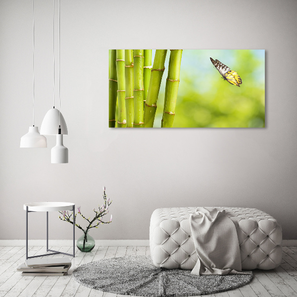 Canvas wall art Bamboo and butterfly