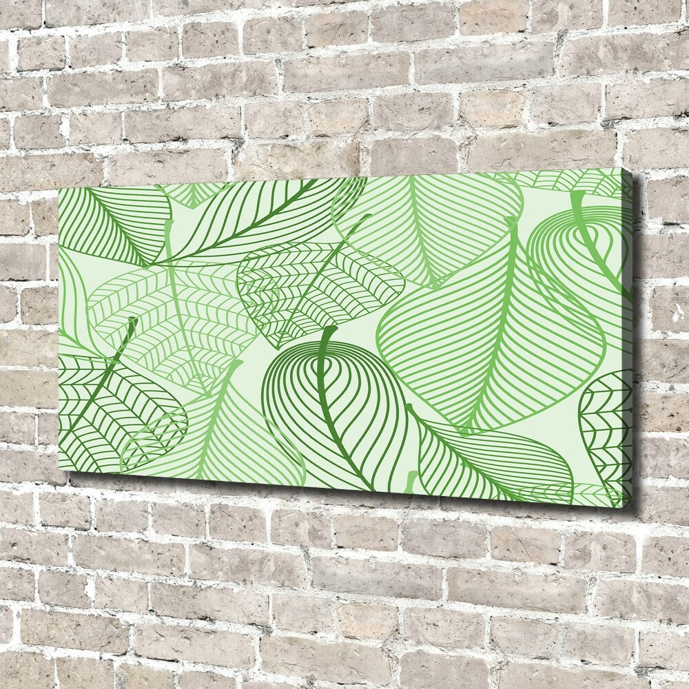 Canvas wall art Pattern leaves