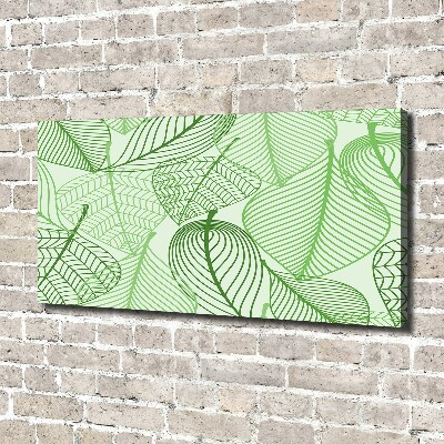 Canvas wall art Pattern leaves