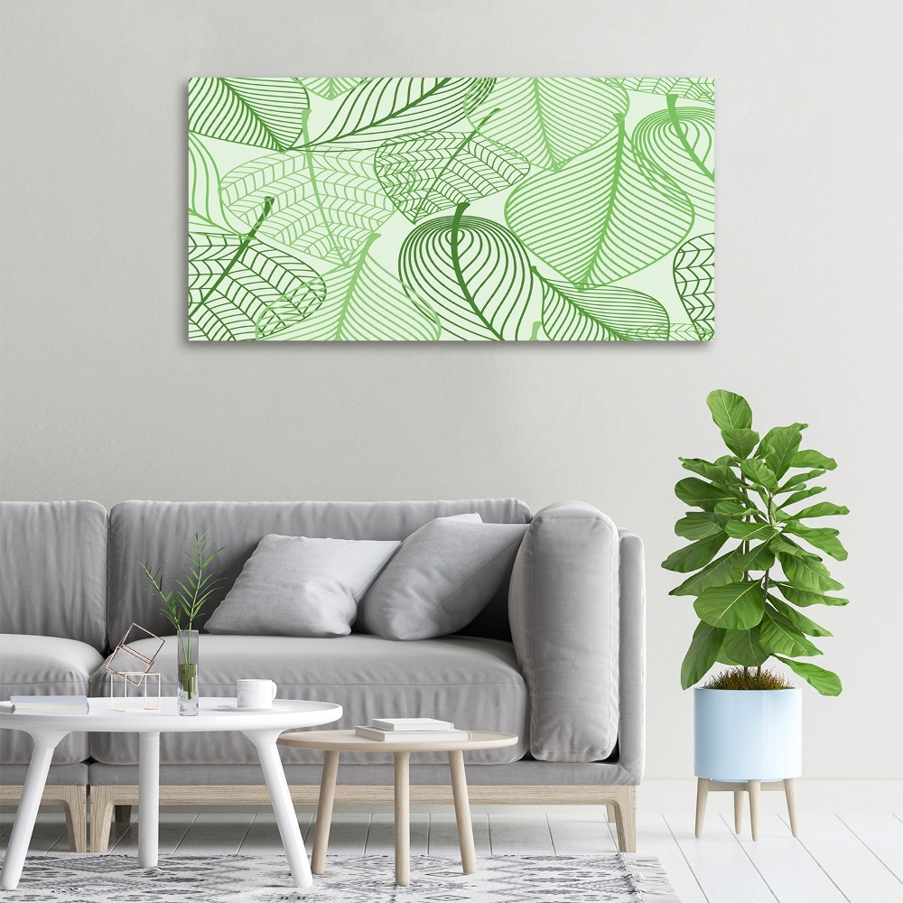 Canvas wall art Pattern leaves