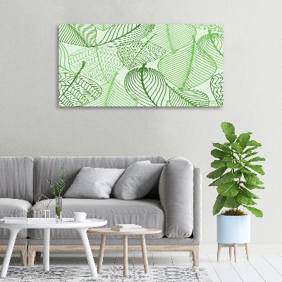 Canvas wall art Pattern leaves