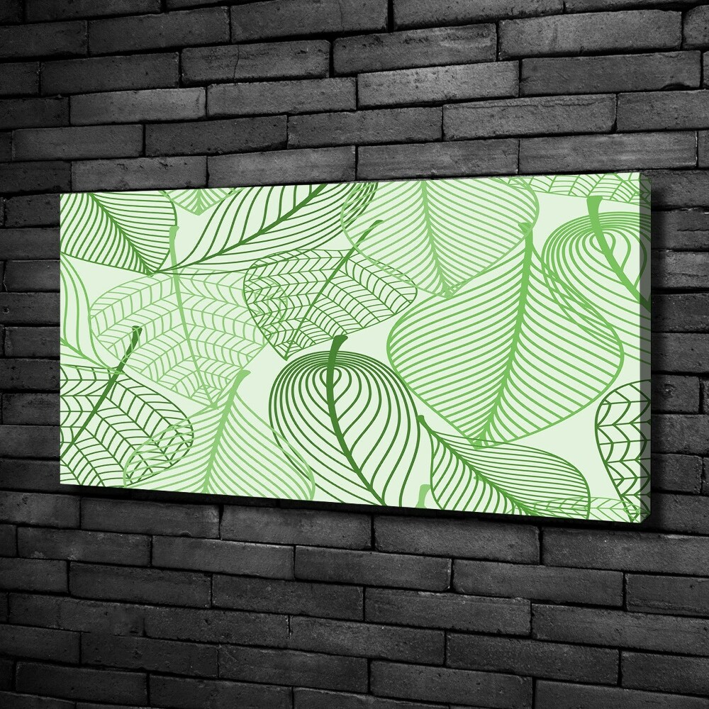 Canvas wall art Pattern leaves