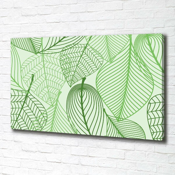 Canvas wall art Pattern leaves