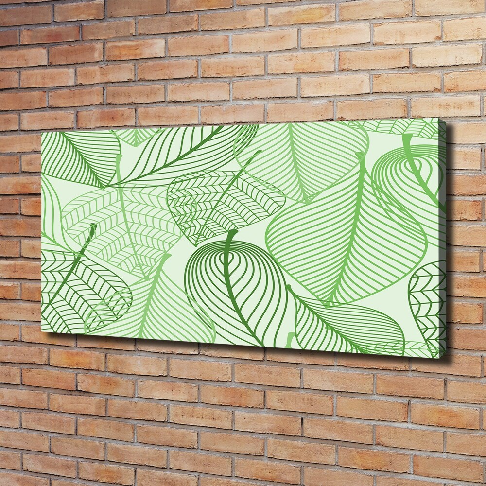 Canvas wall art Pattern leaves