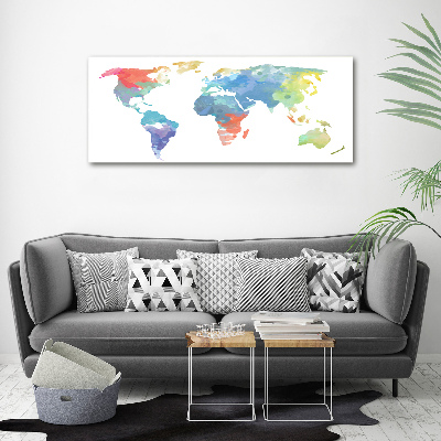 Canvas wall art world map