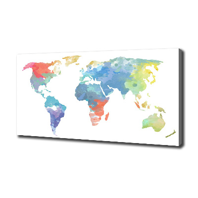 Canvas wall art world map