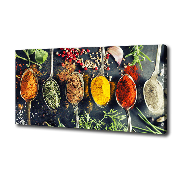 Canvas wall art Colorful spices